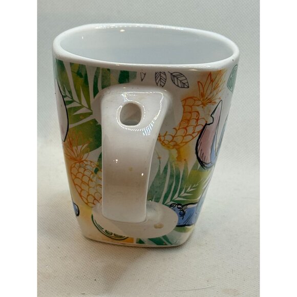 Disney Jerry Leigh Stitch Ceramic Mug With Tropical Design 12 Oz - Picture 6 of 7